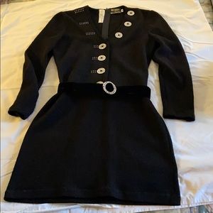 Lillie Rubin black sweater dress